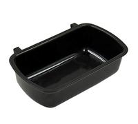 Psdndeww Small Animal Water Food for Case with Hooks Cage Hook Cup Bowl Rectangle for Bird Hamster Parrot