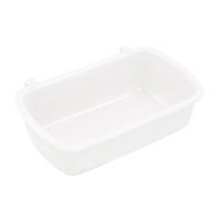 Psdndeww Small Animal Water Food for Case with Hooks Cage Hook Cup Bowl Rectangle for Bird Hamster Parrot