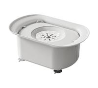 Psdndeww Spill-Resistant Pet Dog Bowl Spill Proof Anti Slip Base Large Breeds Easy To Clean 2200ml Large Capacity Anti Tip Water Bowl