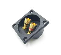 Psdndeww Terminals Cup for Speakers Subwoofer Box Speakers Box Terminals Binding Post 57X57mm Wp227 Two-position Accessories Loud