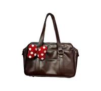 Psdndeww Tokio Inspired PU Leather Shoulder Bag for Professionals, Lightweight and Spacious with Organisational Pockets, Lightweight Shoulder Bag, brown, Einheitsgröße