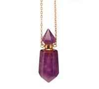 Psdndeww Unique Crystal Perfumes Flask Necklace Pendant Adjustable Length Clavicle Chain Stainless Steel Cable Chain Women Choker