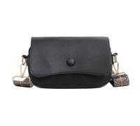 [Psdndeww] Versatile Shoulder Bag Large Capacity Vintage Bag Ethnic Crossbody Bag Fashion Bag for Teen Girls, Black