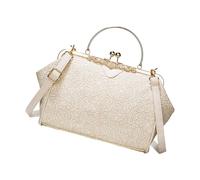 Psdndeww Women's Hoboes Handbag Cute Leather Shoulder Purses with Kiss Lock Casual Crossbody Bag with Removable Strap Gifts Women Hoboes Handbag, White, Eine Größe