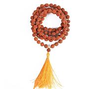 PSE EXPORT Panchmukhi Rudraksha Mala - Original 108-Bead Japa Mala for Men - 8 mm Beads, 18 Inch puja festival