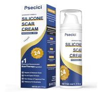 Psecici Scar Cream,Advanced Scar Gel,Silicone Scar Gel,Scar Removal Cream for Surgical Scars,Burn,Acne,Stretch Mark,Keloid Bump,C Section Scars