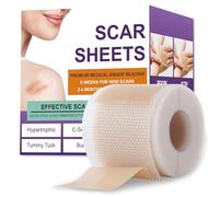 Psecici Silicone Scar Tape for Surgical Scars,Extra Long Scar Sheets for C-Section, Tummy Tuck, Keloid, and Surgical Scars - Reusable Medical Grade Silicone Scar Tape