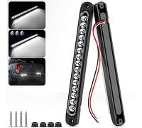 PSEQT 10" 15 LED Trailer Identification Light Led Running Reverse Backup Tail Light Bar Strip White Truck Rear Side Marker Lights Waterproof