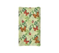 Psesaysky Butterfly Changing Pad Cover Waterproof Stretchy Diaper Changing Mat Cover Durable Lightweight Nursery Pad Change Cover Fit 32"x16" Contoured Pad