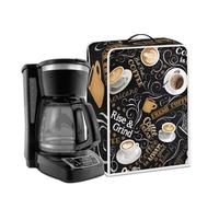 Psesaysky Coffee Maker Dust Cover and Pot Cover with Top Handle for Standard Coffee Maker - Waterproof and Printed