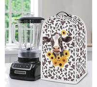 Psesaysky Cow Sunflower Blender Cover Waterproof Kitchen Mixer Cover Dust Cover Coffee Maker Appliance Cover Washable Small Appliance Covers for Kitchen Counter