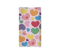 Psesaysky Love Heart Valentine Changing Table Cover Lightweight Table Sheets Breathable Changing Pad Cover Stretchy Waterproof Diaper Changing Cover Easy to Clean