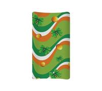 Psesaysky Lucky Leaves Baby Changing Pad Cover Stain Resistant Breathable Nursery Pad Change Cover Soft St. Patrick's Day Changing Table Cover Fit 32"x16" Contoured Pad