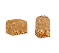 Psesaysky Maple Leaf 2 Slice Toaster Covers, Small Kitchen Appliance Toasters Dustproof Blender Cover Kitchen Mixer Accessories Thanksgiving Decor