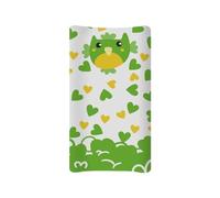 Psesaysky Owl Lucky Changing Table Cover for Boys Girls Waterproof Breathable Sheet Crib Mat St. Patrick's Day Table Sheets Stretchy Universal Tray Table Mat
