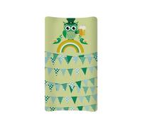 Psesaysky Owl Rainbow Lucky Changing Table Cover Washable Breathable Changing Pad Cover Waterproof Nursery Pad Change Cover St. Patrick's Day Cradle Sheets