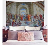 Psesaysky Raphael The School of Athens Tapestry Wall Hanging for Bed Room Aesthetic Home Wall Dorm Decor Classic Art Tapestry House Ornaments 59ʺ W× 39.3ʺH