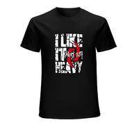 PSEZODIR Mens Cotton Halestorm I Like It Heavy Tshirt (Black XL)