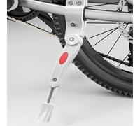 PSFVHHQI Bike Kickstand for Cube Elite Acid Hybrid AMS Attain Town Analog Cross Radon, Rear Side Bicycle Kick Stand Adjustable Bicycle Stand Support with Anti-slip Rubber Feet,White