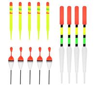 PSFXBM 15 Pcs Fishing Floats, Fishing Floats Coarse, Fishing Floats Sets, Colorful Fishing Carp Floats, For Fishing In Stillwater And Running Waters, Mixed Float And Accessory Set