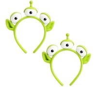 PSFXBM 2 Pcs Alien headband,Three-eyed Alien Headband,Children'S Monster Headbands, Children'S Green-Eyed Headbands, Cute Eyes Headband for Cosplay,Halloween,Party Fancy Dress Accessory