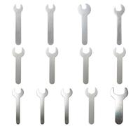 PSFXBM Thin Spanner Set, 13-Piece Small Spanner Kit with 4/5.5/7/8/10/11/12/13/15/17/19/22/24mm, Long Spanner Set for Tight Spaces, Durable Cone Spanner for Auto Repair and DIY Projects