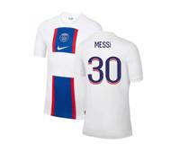 PSG 2022-2023 Third Shirt MESSI 30 in White | Size: Medium PSG White Medium