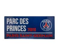 PSG Blue Street Sign, Parc des Princes 75016, Paris Saint-Germain Official Merchandise, 40cm x 18cm