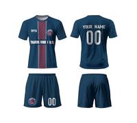 PSG Football Kits for Kids, Personalised Football Kit Kids with Name Number,Team Logo,PSG 26 New Custom Jersey Shirts for Club World Cup 2025, Football Gifts for Boys Men Women