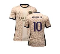 PSG Men's 2023-2024 4th Shirt Neymar JR 10 in Cream | Size: Large PSG Cream L