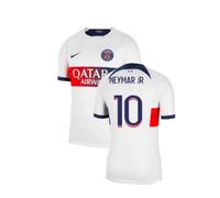 PSG Men's 2023-2024 Away Shirt Neymar JR 10 in White | Size: Medium PSG White M