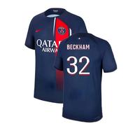 PSG Men's 2023 - 2024 Home Shirt - Beckham 32 in Navy | Size: XL PSG Navy XL