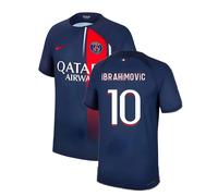 PSG Men's 2023 - 2024 Home Shirt - Ibrahimovic 10 in Navy | Size: XL PSG Navy XL