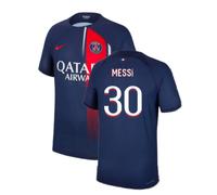PSG Men's 2023 - 2024 Home Shirt - Messi 30 in Navy | Size: Medium PSG Navy M