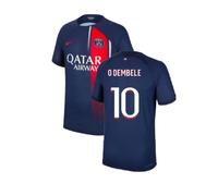 PSG Men's 2023 - 2024 Home Shirt - O Dembele 10 in Navy | Size: XL PSG Navy XL
