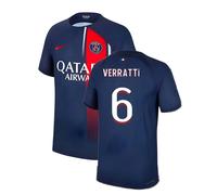 PSG Men's 2023 - 2024 Home Shirt - Verratti 6 in Navy | Size: XL PSG Navy XL