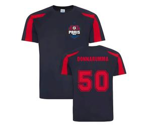 PSG Men's Gianluigi Donnarumma Paris Sports Training Jersey in Navy | Size: Small PSG Navy S