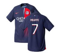 PSG Men's Mens 2023 - 2024 Home Match Authentic Shirt - Mbappe 7 in Navy | Size: Medium PSG Navy M