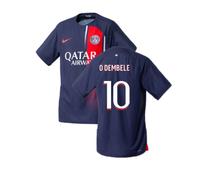 PSG Men's Mens 2023 - 2024 Home Match Authentic Shirt - O Dembele 10 in Navy | Size: Medium PSG Navy M