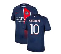 PSG Men's Personalised 2023 2024 Home Shirt Your Name in Navy | Size: XL PSG Navy XL