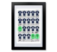 PSG Paris Saint-Germain Team Squad 2023 Signed Poster Print Framed Picture Photo Autograph Gift Lionel Messi Mbappe Neymar (A4 BLACK FRAMED & MOUNTED)