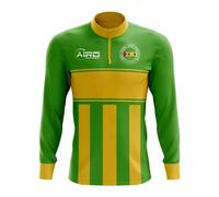 PSG São Tomé & Príncipe Concept Football Half-Zip Midlayer Top in Yellow | Size: Small PSG Yellow S