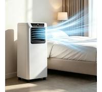 PSHCEE Portable Air Conditioner 9000BTU Quiet Cooling Unit with 7000BTU Mode, 24H Timer, Remote Control, Auto Evaporation No Drain Needed, Cool Small Rooms 25㎡/270 sq, 7000btu