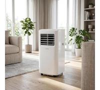 PSHZHIM 4-in-1 Portable Air Conditioner 12000BTU Smart WiFi & Remote, 24H Timer, Window Venting Kit, Mobile AC Unit for Home Office Rooms Up To 30m2, Efficient Cool, White, 5000 BTU