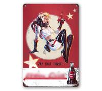PSIAM Vintage Tin Sign Retro Metal Signs Poster Iron Painting Plaque Wall Decor for Bar Cafe Home 12×8 Inch