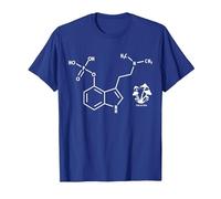 Psilocybin Chemical Formula Magic Mushrooms T-Shirt, Men, Royal Blue, 3X-Large
