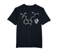 Psilocybin Chemical Formula Magic Mushrooms T-Shirt, Men's Big and Tall, Black, 3X Tall