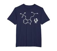 Psilocybin Chemical Formula Magic Mushrooms T-Shirt, Men's Big and Tall, Navy Blue, 5X Tall