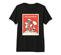 Psilocybin T-Shirt - Retro Psychedelic Magic Mushrooms Premium T-Shirt