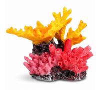 Psiriol Aquarium Decor Resin Coral Fish Tank Decorations, Mountain Ornament, Artificiall Coral Reef Decoration Accessories, Small Aquarium Hideout Ornament for Betta Shrimp Goldfish